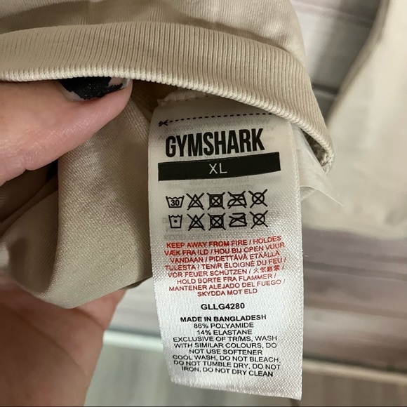 GYM Shark Fit Seamless High Rise Leggings in Grey - Picture 8 of 8